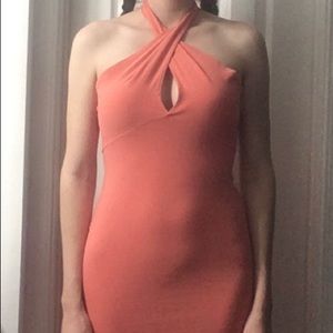 American Apparel peach Body Con